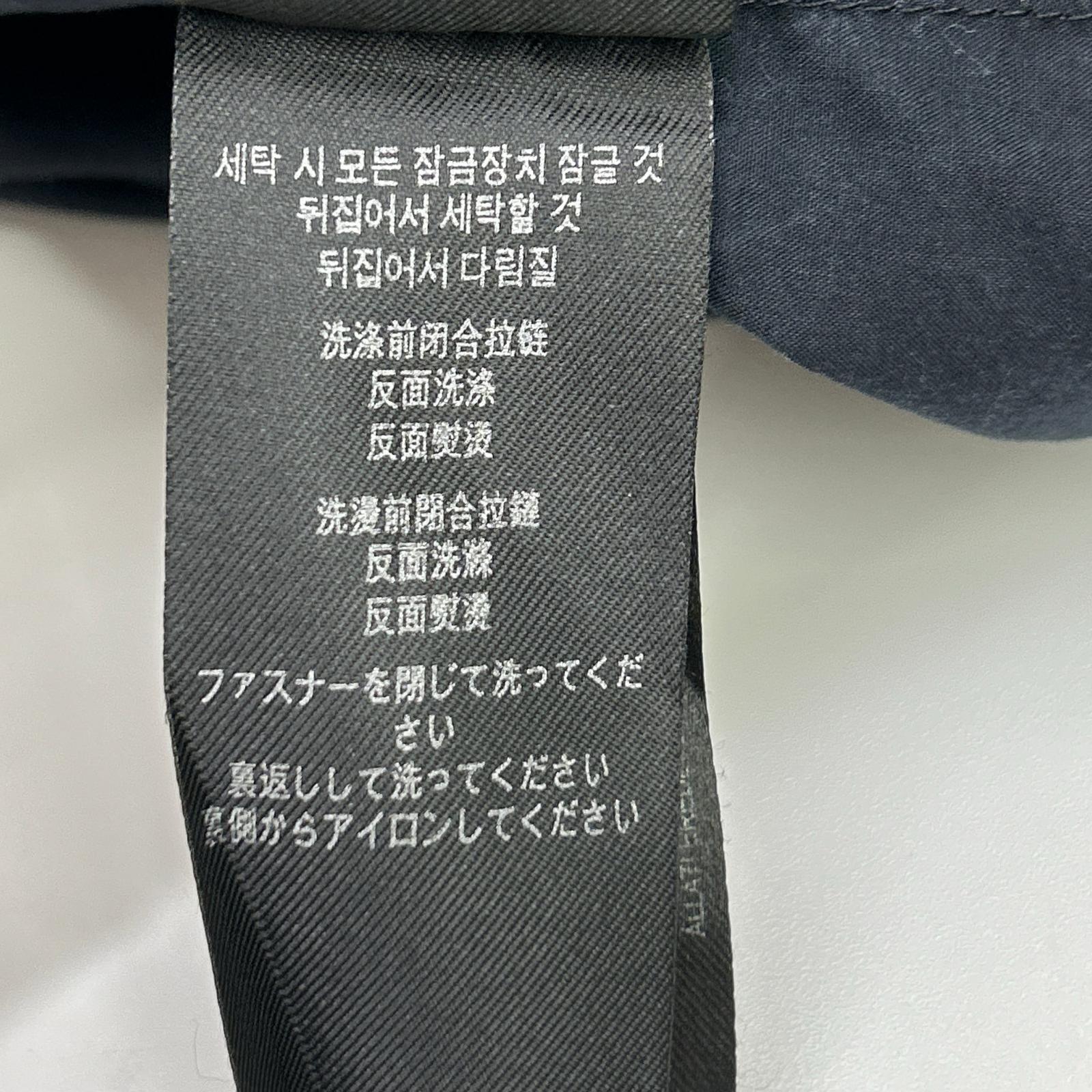 BURBERRY バーバリー 8036118 ブラック コットン ストライプロゴラインデザイン ロングスリーブボタンシャツ トップス