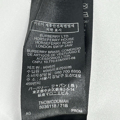 BURBERRY バーバリー 8036118 ブラック コットン ストライプロゴラインデザイン ロングスリーブボタンシャツ トップス