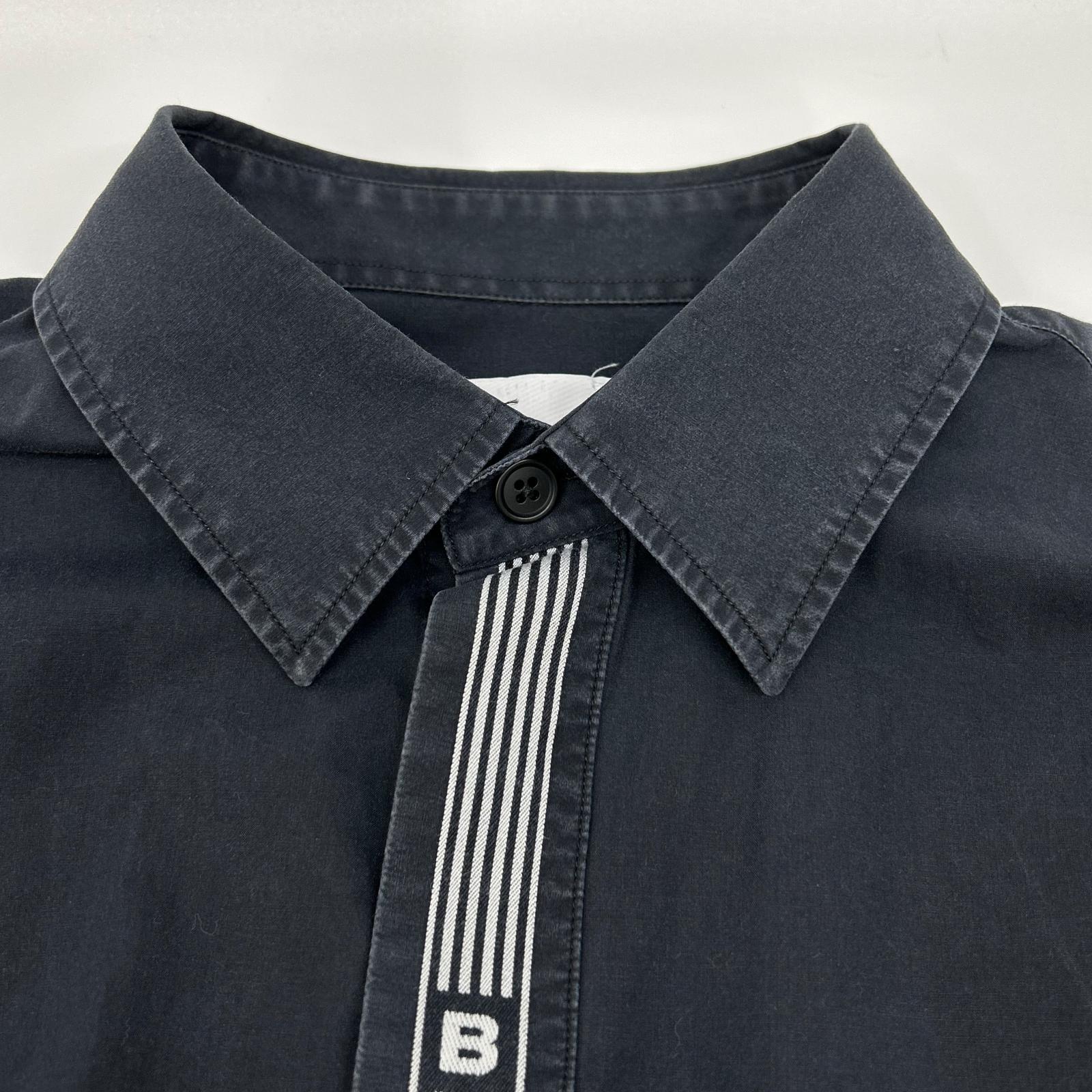 BURBERRY バーバリー 8036118 ブラック コットン ストライプロゴライン
