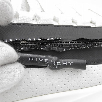 GIVENCHY Givenchy SPECTRE LOW calf leather Runner Zip low-top sneakers men's white × black 24.0cm BE0019E0SV shoes