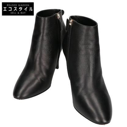 SalvatoreFerragamo サルバトーレフェラガモ 0726441 JOAN ジョアン ナッパカーフ アーモンドトゥ サイドジップ ピンヒール ブーツ シューズ