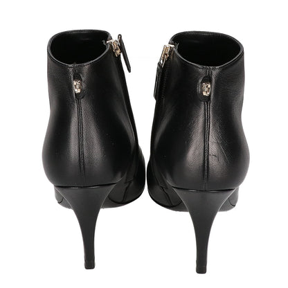 SalvatoreFerragamo サルバトーレフェラガモ 0726441 JOAN ジョアン ナッパカーフ アーモンドトゥ サイドジップ ピンヒール ブーツ シューズ