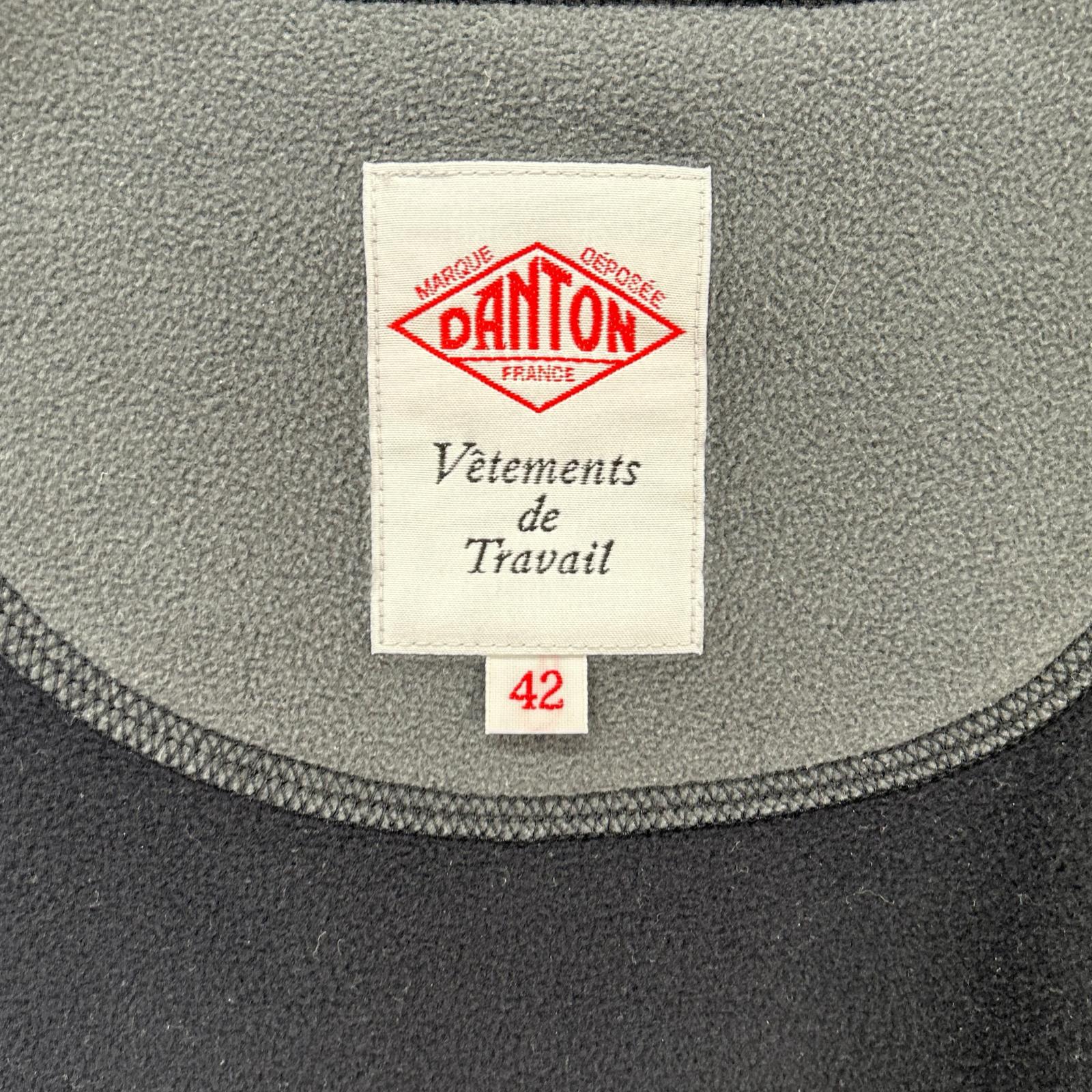 DANTON ダントン DT-C0130 PWP ブラック POLARTEC FLEECE STAND ZIP JACKET フリースジャケット ジャケット