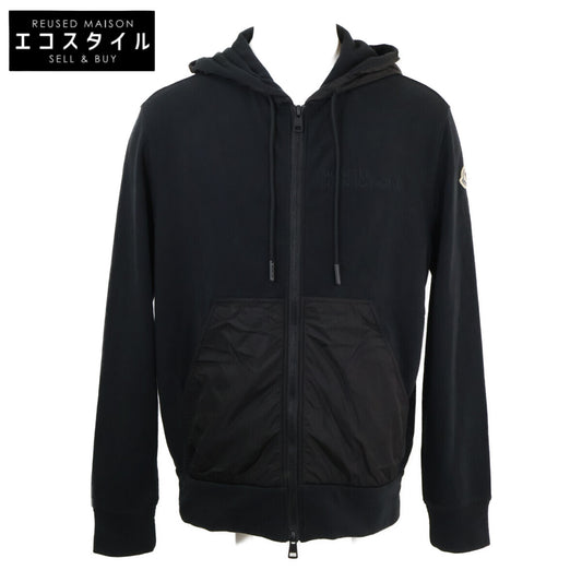 MONCLER モンクレール BORN TO PROTECT H10918G00042 ZIP UP CARDIGAN コットン/ナイロン切替 ジップアップ パーカー トップス