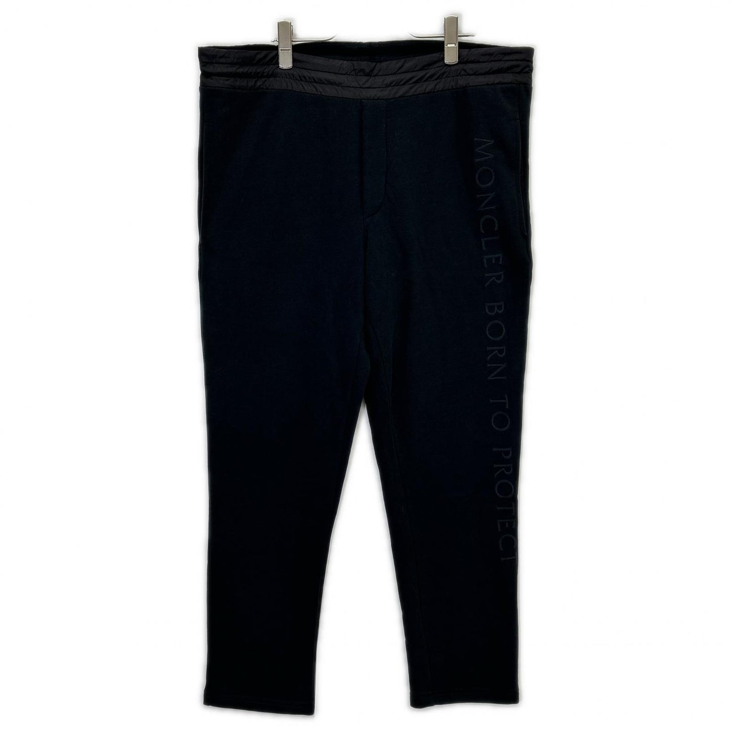 MONCLER モンクレール 21年製 ブラック SWEAT BOTTOM ナイロンポケット スウェットパンツ ボトムス