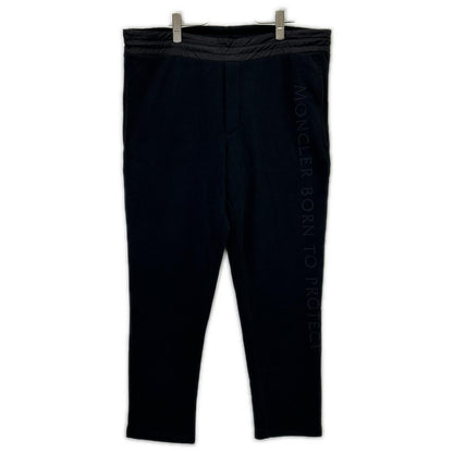MONCLER モンクレール 21年製 ブラック SWEAT BOTTOM ナイロンポケット スウェットパンツ ボトムス