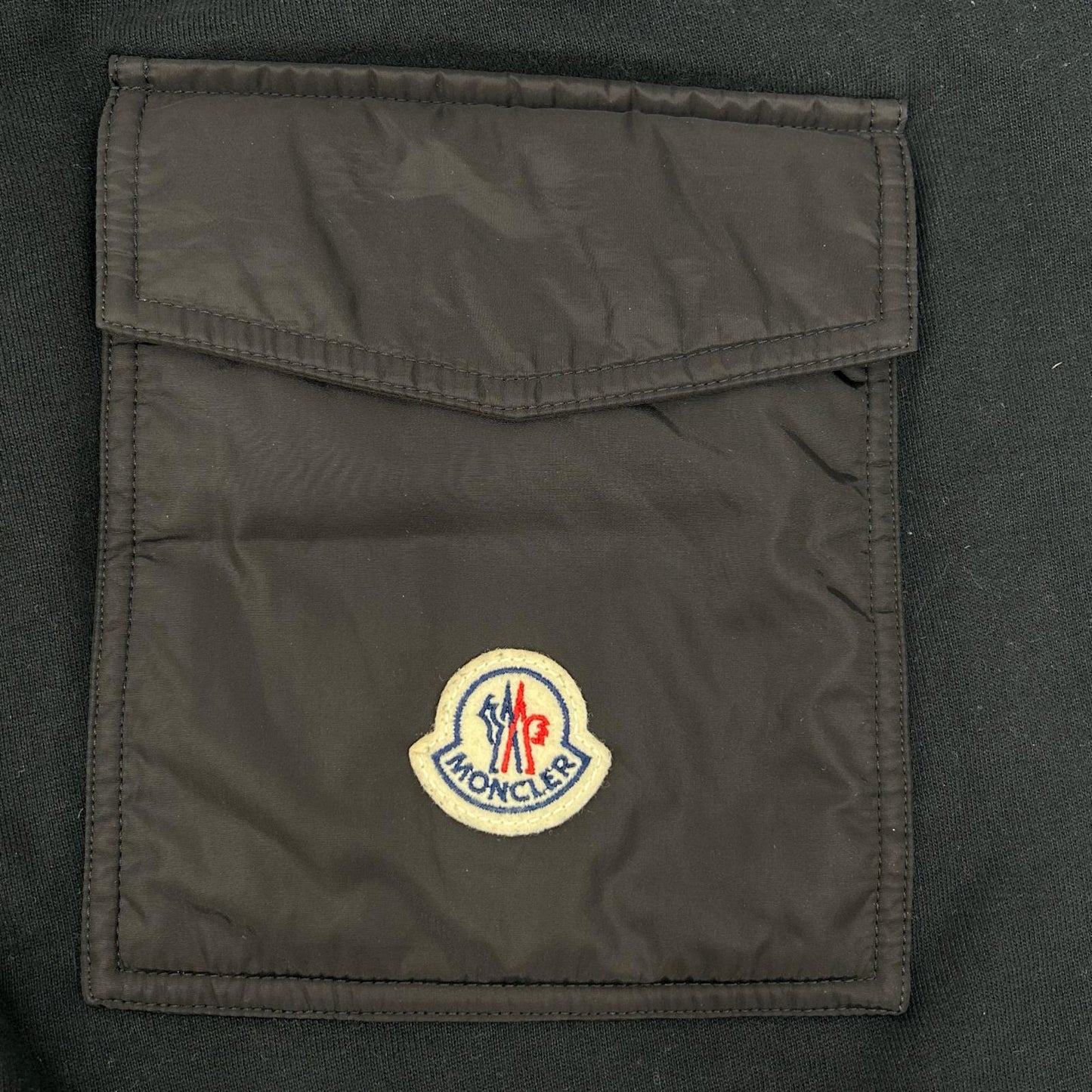 MONCLER モンクレール 21年製 ブラック SWEAT BOTTOM ナイロンポケット スウェットパンツ ボトムス