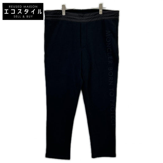 MONCLER モンクレール 21年製 ブラック SWEAT BOTTOM ナイロンポケット スウェットパンツ ボトムス