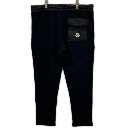 MONCLER モンクレール 21年製 ブラック SWEAT BOTTOM ナイロンポケット スウェットパンツ ボトムス