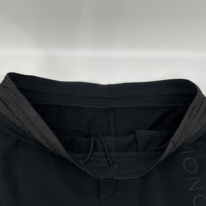 MONCLER モンクレール 21年製 ブラック SWEAT BOTTOM ナイロンポケット スウェットパンツ ボトムス