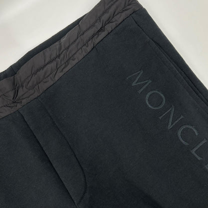 MONCLER モンクレール 21年製 ブラック SWEAT BOTTOM ナイロンポケット スウェットパンツ ボトムス