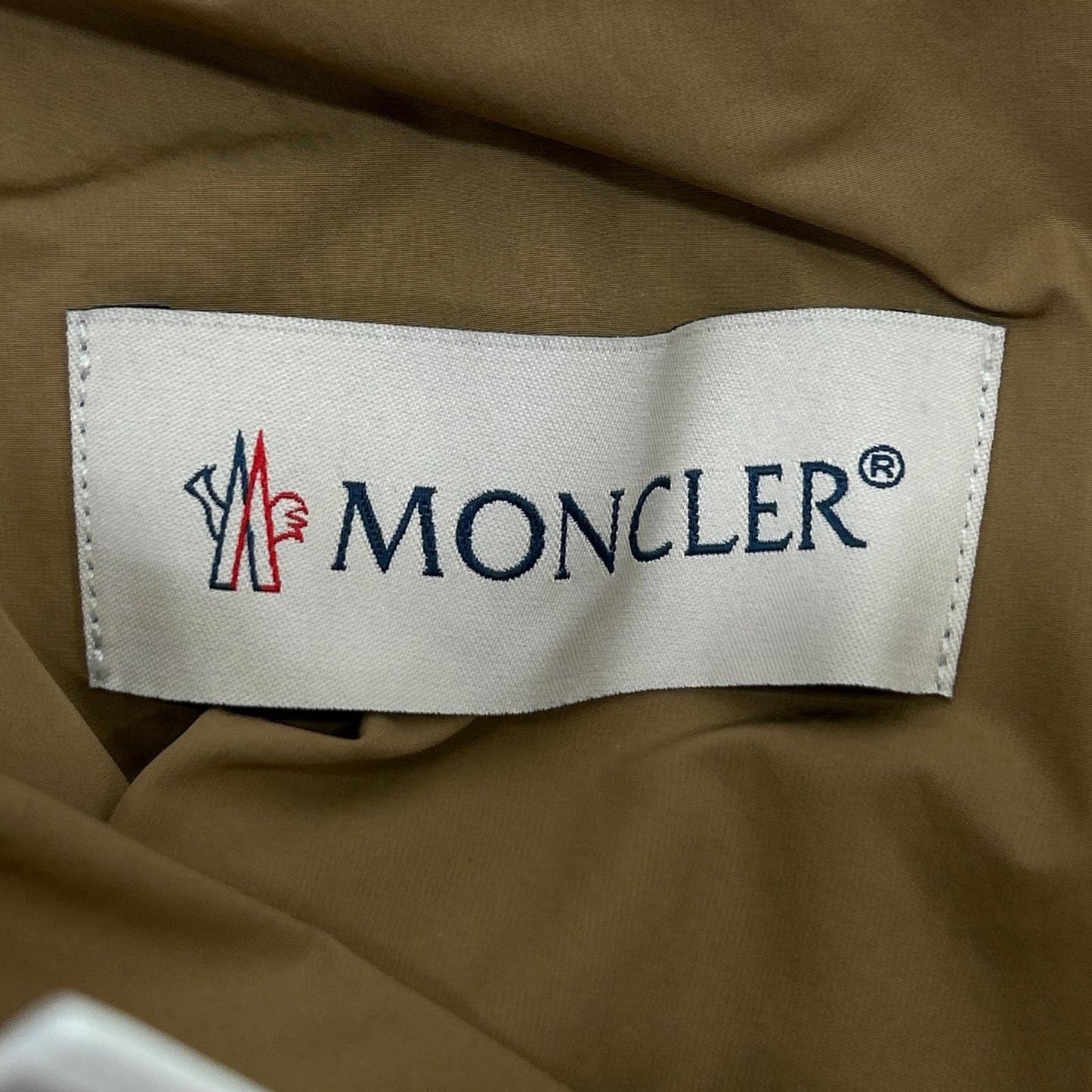 MONCLER モンクレール 20年製 ブラウン PANTALONE BERMUDA ナイロン ラバーロゴ サイドジップショートパンツ ボトムス