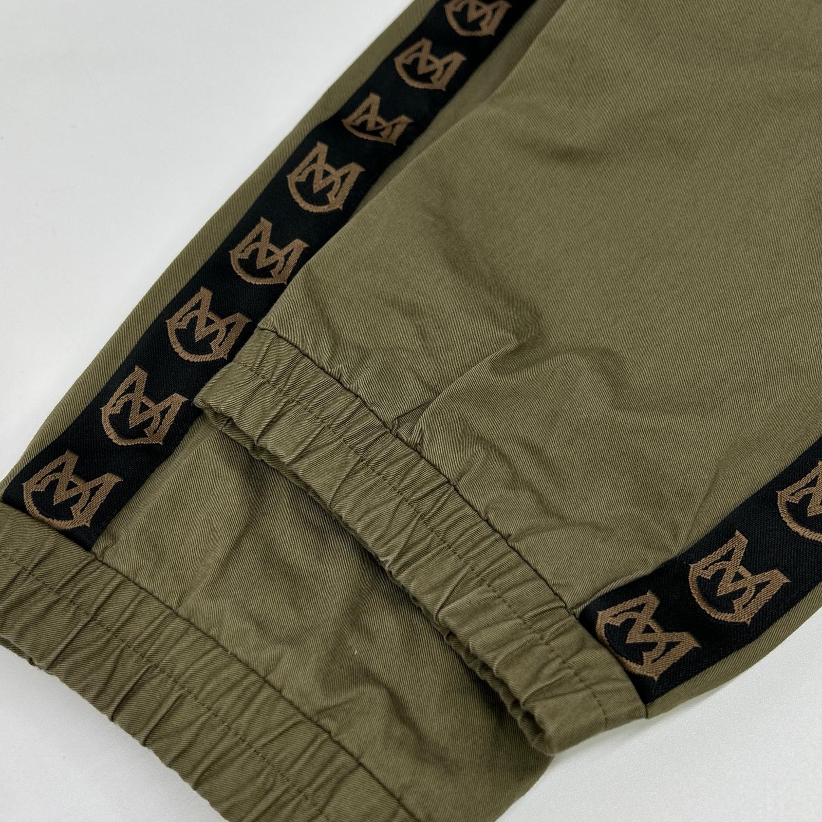 MONCLER モンクレール 20年製 カーキ PANTALONE SPORTIVO サイドロゴラインイージーパンツ ボトムス
