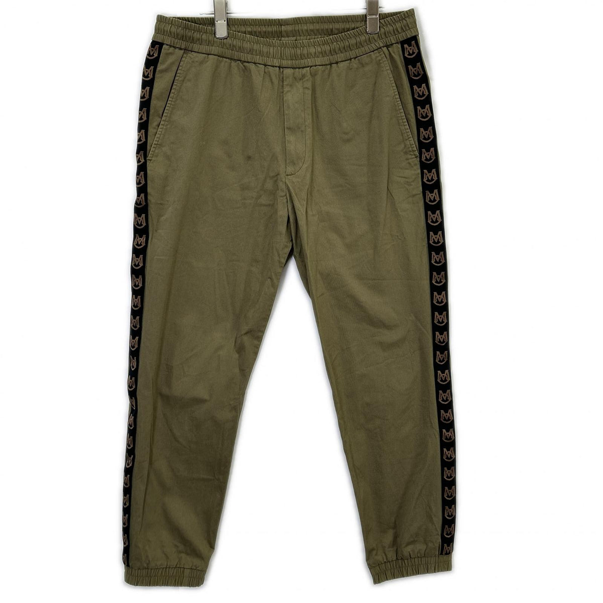 MONCLER MONCLER 2020 Khaki PANTALONE SPORTIVO Easy pants with side logo stripe Bottoms