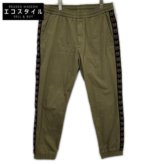 MONCLER モンクレール 20年製 カーキ PANTALONE SPORTIVO サイドロゴラインイージーパンツ ボトムス