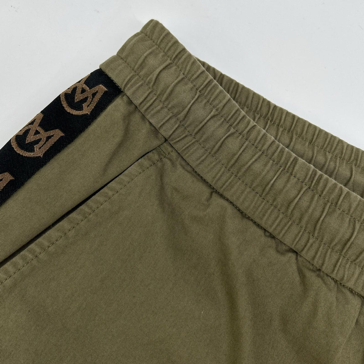 MONCLER MONCLER 2020 Khaki PANTALONE SPORTIVO Easy pants with side logo stripe Bottoms