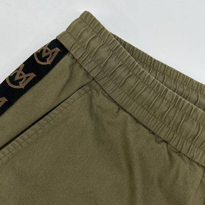 MONCLER MONCLER 2020 Khaki PANTALONE SPORTIVO Easy pants with side logo stripe Bottoms