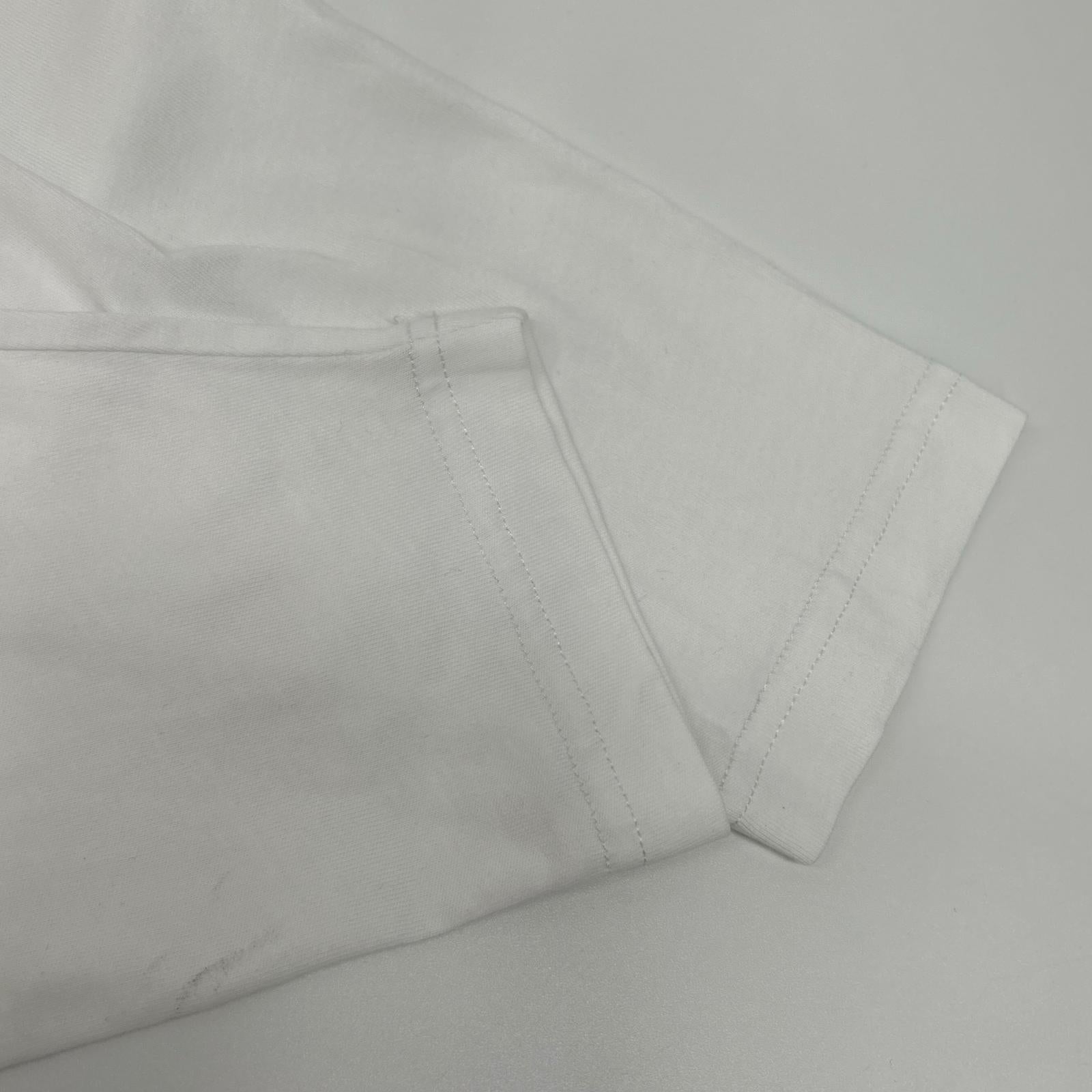 MONCLER モンクレール ホワイト MAGLIA T-SHIRT M/LUNGA ビックワッペン長袖カットソー トップス