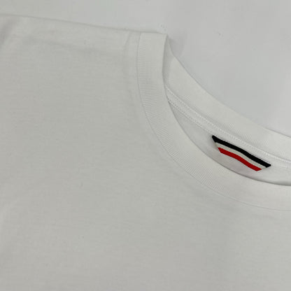 MONCLER モンクレール ホワイト MAGLIA T-SHIRT M/LUNGA ビックワッペン長袖カットソー トップス