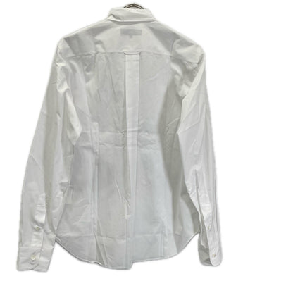 COMMEdesGARCONS HOMME コムデギャルソンオム HQ-B011 ホワイト×ブルー コットン サークルパッチワーク ロングスリーブボタンシャツ トップス