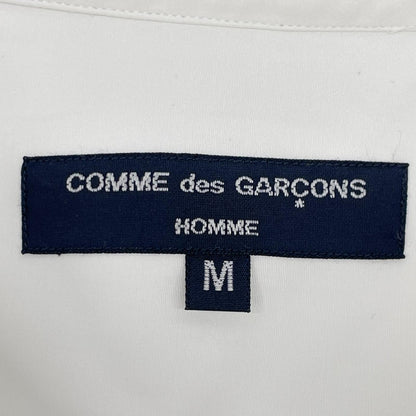 COMMEdesGARCONS HOMME コムデギャルソンオム HQ-B011 ホワイト×ブルー コットン サークルパッチワーク ロングスリーブボタンシャツ トップス