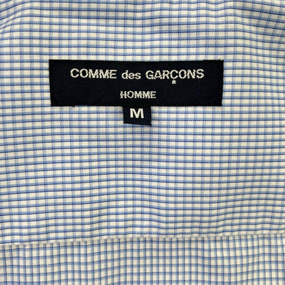 COMMEdesGARCONS HOMME コムデギャルソンオム 23SS HK-B019 ブルー×ホワイト COTTON CHECK PIPING SHIRT/コットンチェック パイピングシャツ トップス