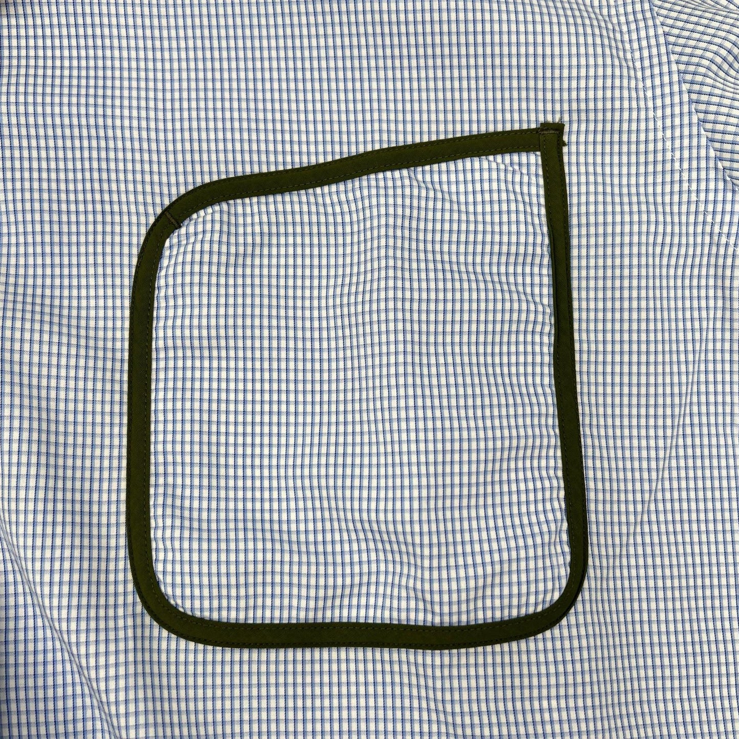 COMMEdesGARCONS HOMME コムデギャルソンオム 23SS HK-B019 ブルー×ホワイト COTTON CHECK PIPING SHIRT/コットンチェック パイピングシャツ トップス