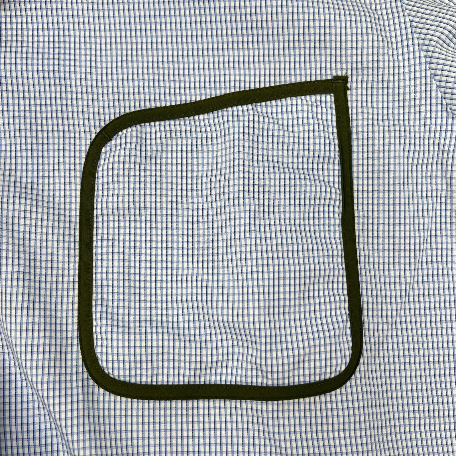 COMMEdesGARCONS HOMME コムデギャルソンオム 23SS HK-B019 ブルー×ホワイト COTTON CHECK PIPING SHIRT/コットンチェック パイピングシャツ トップス