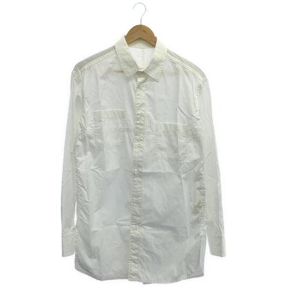 Yohji Yamamoto POUR HOMME ヨウジヤマモトプールオム HK-B02-001 ホワイト CHAIN STITCH BROAD BIG STANDARD SHIRT トップス