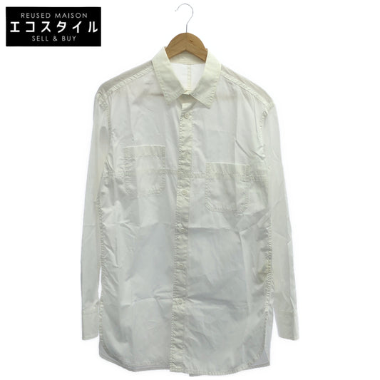 Yohji Yamamoto POUR HOMME ヨウジヤマモトプールオム HK-B02-001 ホワイト CHAIN STITCH BROAD BIG STANDARD SHIRT トップス