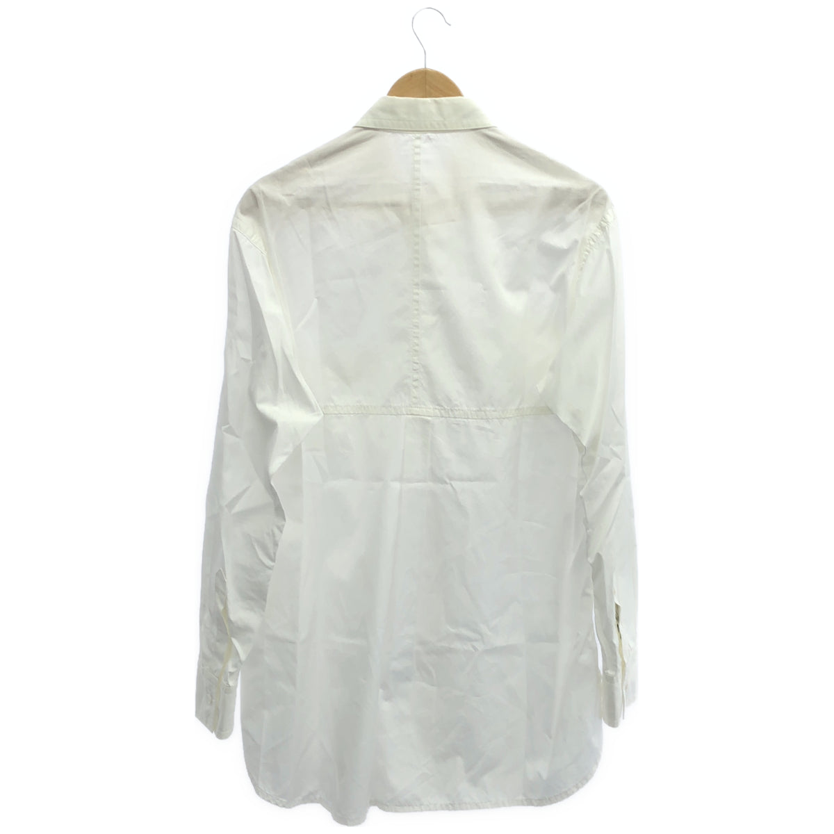 Yohji Yamamoto POUR HOMME ヨウジヤマモトプールオム HK-B02-001 ホワイト CHAIN STITCH BROAD BIG STANDARD SHIRT トップス