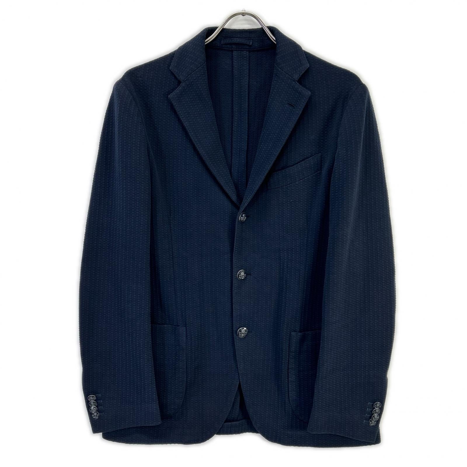 LARDINI ラルディーニ JG32903BQ ネイビー コットン サイドベンツ 3Bテーラードジャケット ジャケット