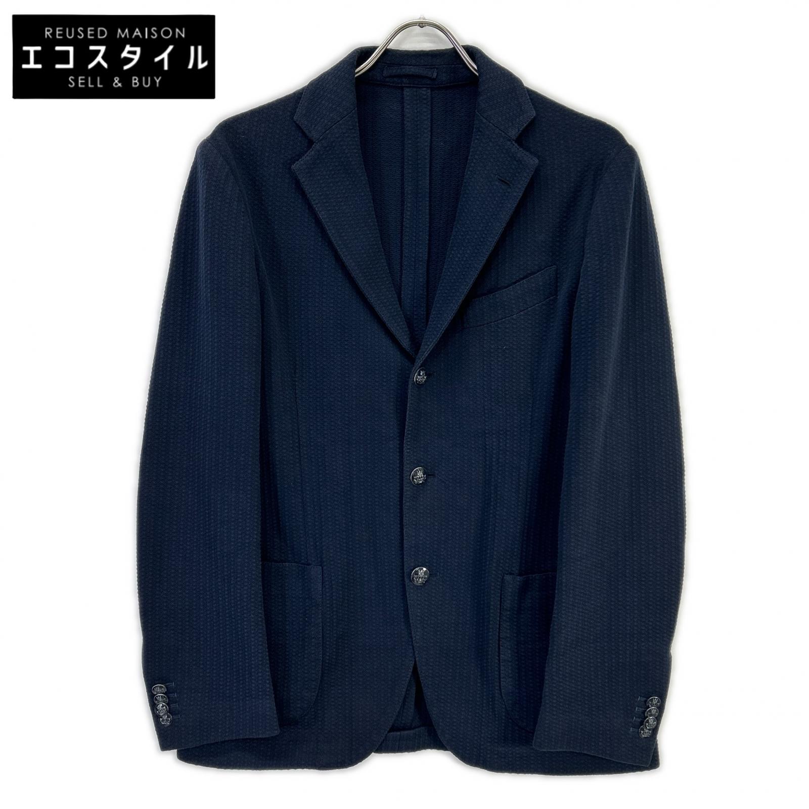 LARDINI ラルディーニ JG32903BQ ネイビー コットン サイドベンツ 3Bテーラードジャケット ジャケット