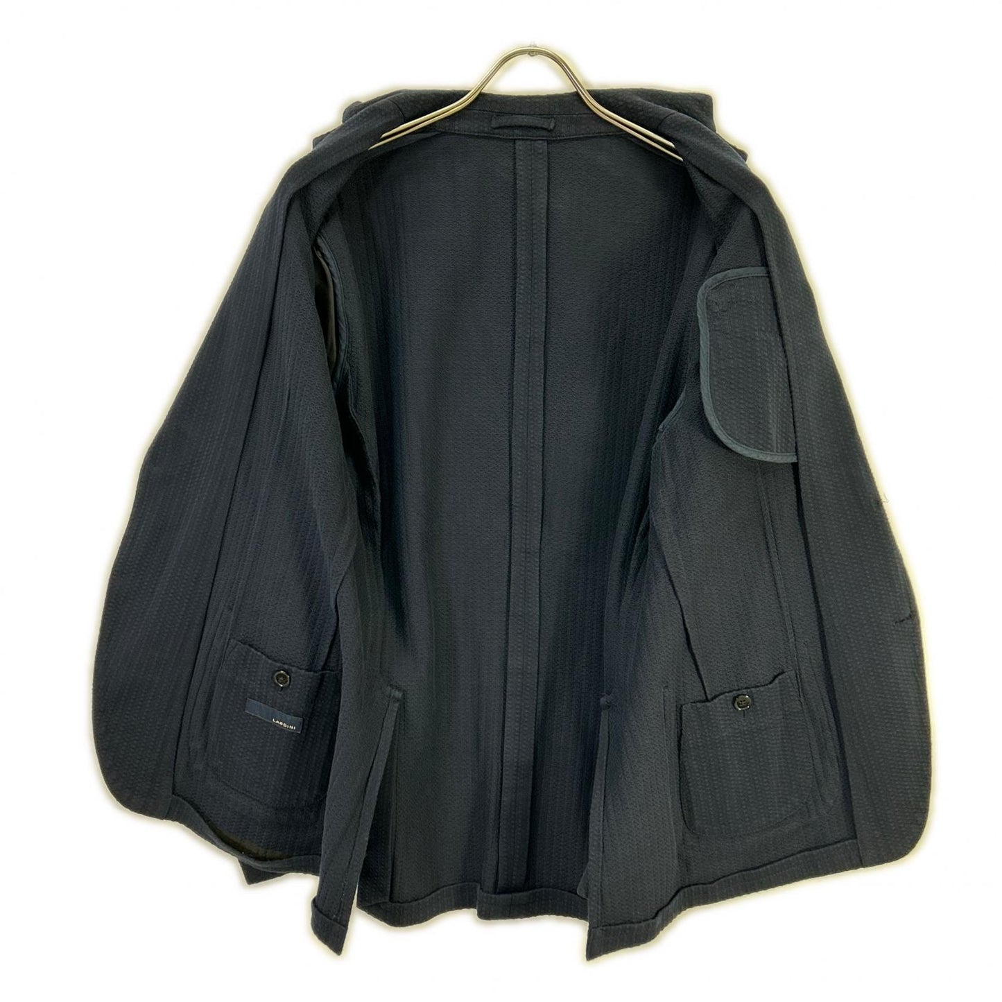 LARDINI ラルディーニ JG32903BQ ネイビー コットン サイドベンツ 3Bテーラードジャケット ジャケット