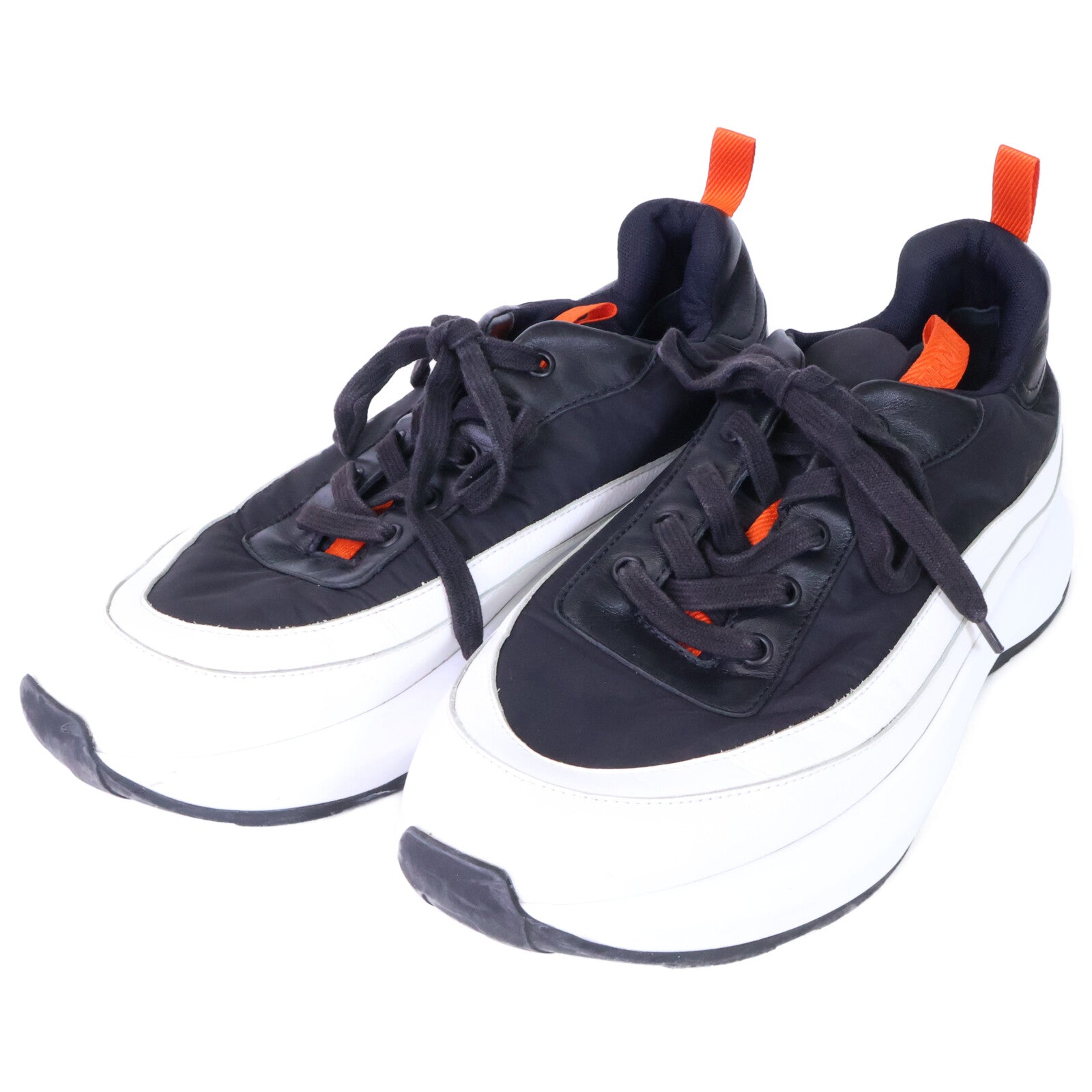 HERMES エルメス H231700Z GRAMME グラム ナイロンファブリック/レザー ローカットスニーカー シューズ