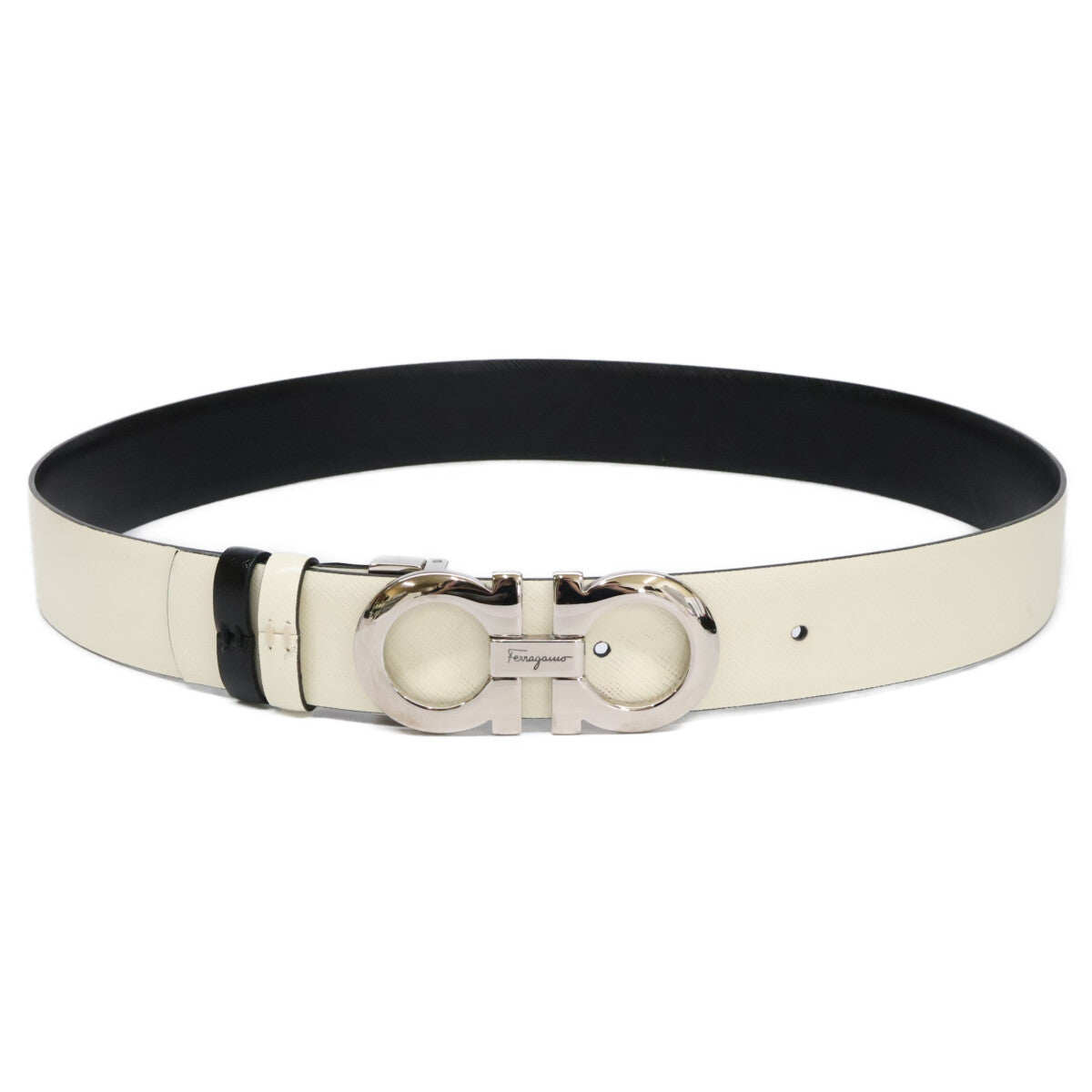 SalvatoreFerragamo サルバトーレフェラガモ ダブルガンチーニバックル レザー ベルト
