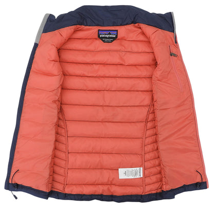 Patagonia パタゴニア ナイロン ダウンセーターベスト レディース ネイビー×サーモンピンク XS 84628 ベスト