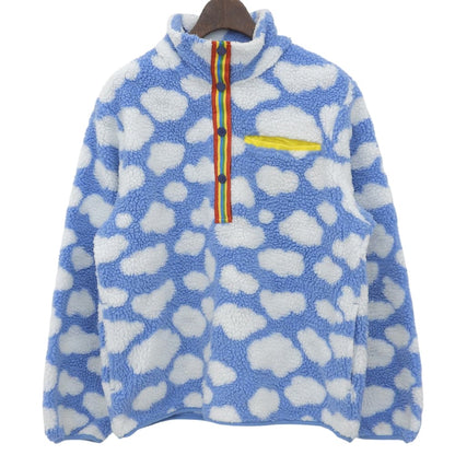 STELLA McCARTNEY ステラマッカートニー SPAK5 クラウド柄 ハーフボタン ボアプルオーバー トップス ライトブルー ホワイト 14years 601276 トップス