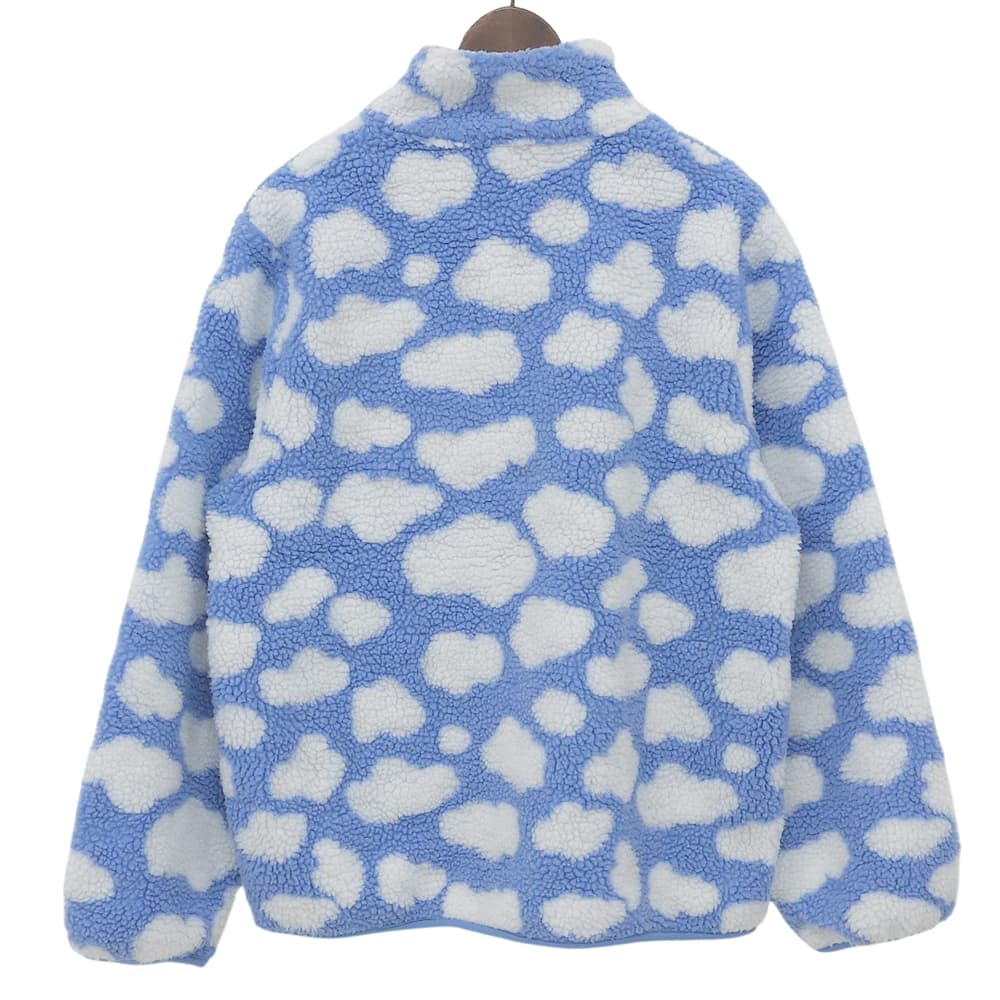 STELLA McCARTNEY ステラマッカートニー SPAK5 クラウド柄 ハーフボタン ボアプルオーバー トップス ライトブルー ホワイト 14years 601276 トップス