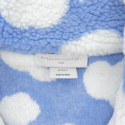 STELLA McCARTNEY ステラマッカートニー SPAK5 クラウド柄 ハーフボタン ボアプルオーバー トップス ライトブルー ホワイト 14years 601276 トップス