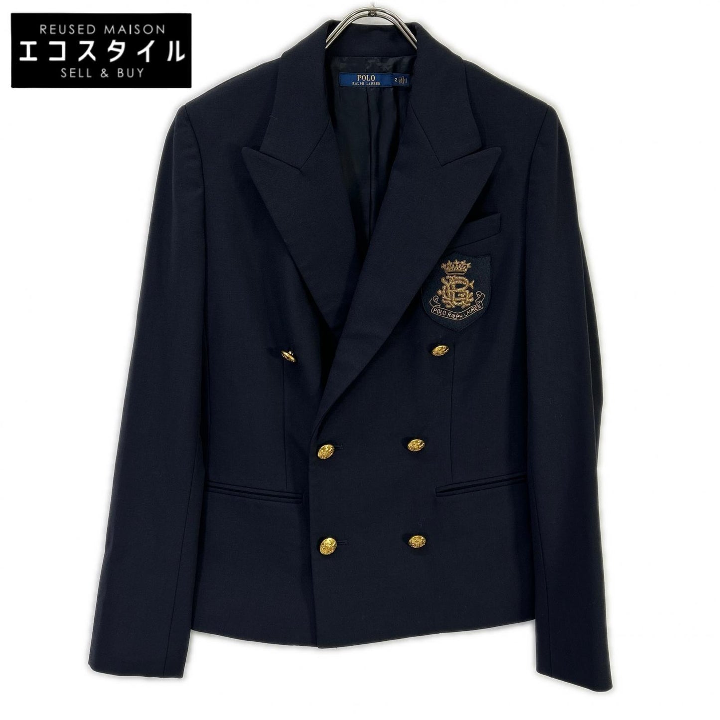 POLObyRalphLauren ポロラルフローレン 211786441001 ネイビー Gボタン ダブルブレスト テーラードジャケット ジャケット