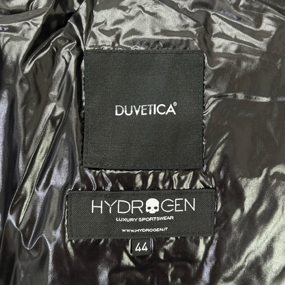 DUVETICA デュベティカ 【×HYDROGEN】ブラック サイドスカル柄 フルジップダウンジャケット ジャケット