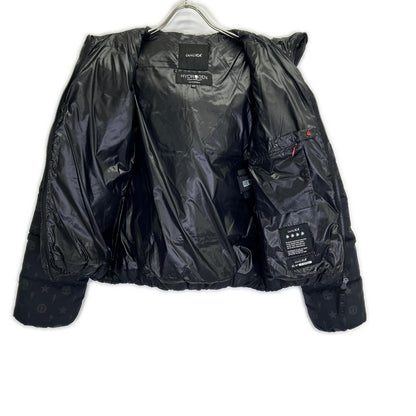 DUVETICA Duvetica 【×HYDROGEN】Black skull-pattern full-zip down jacket Jacket