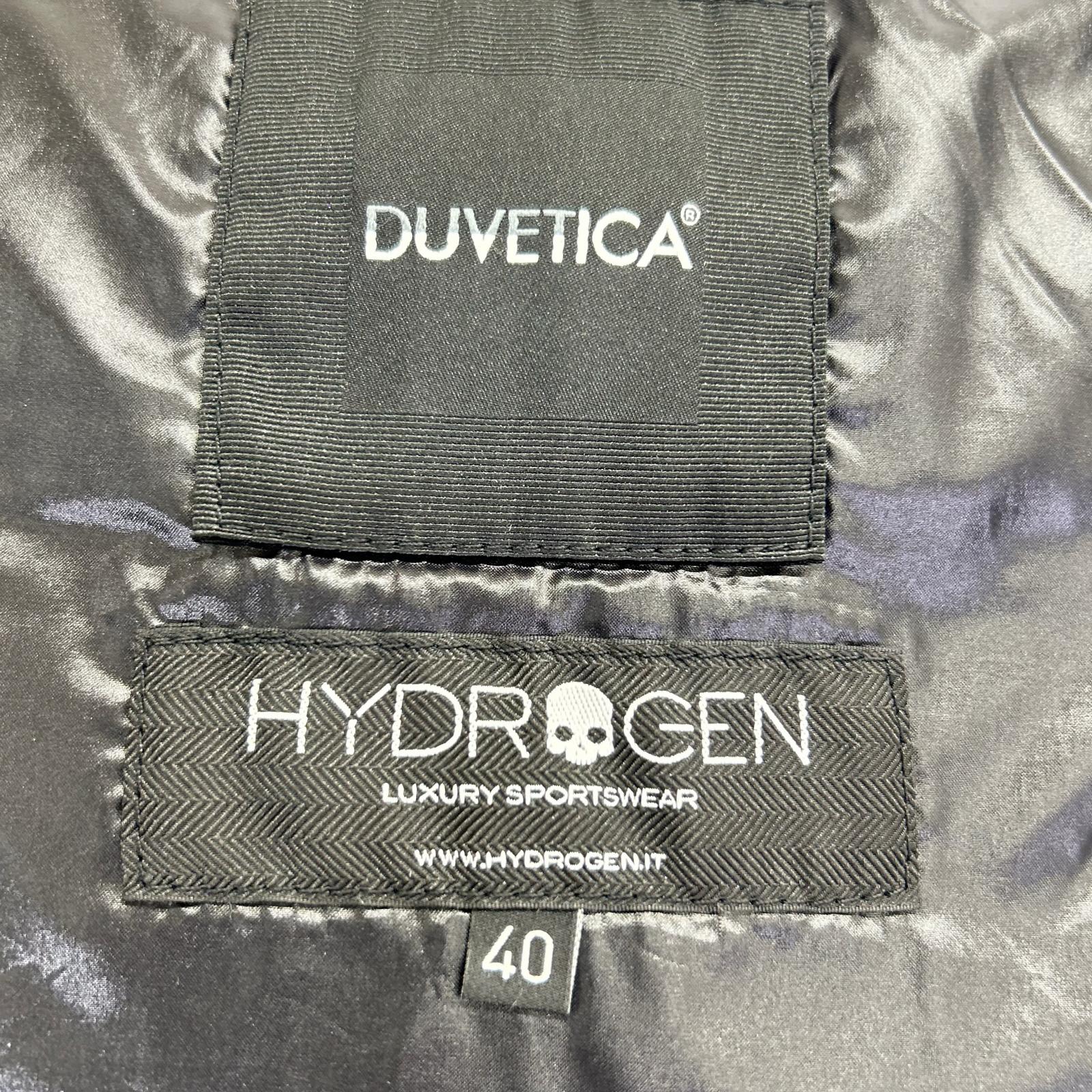 DUVETICA デュベティカ 【×HYDROGEN】ブラック スカル柄 フルジップダウンジャケット ジャケット