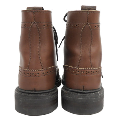 Tricker's トリッカーズ メダリオン ウイングチップ モールトン カントリーブーツ シューズ メンズ ブラウン 5 1/2 L5180 シューズ