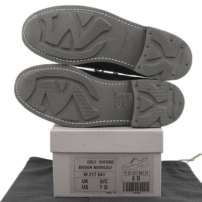 J.M. WESTON J.M. Weston GOLF OXFORD NOVOCALF shoes last 31 women's brown 6D 641 shoes