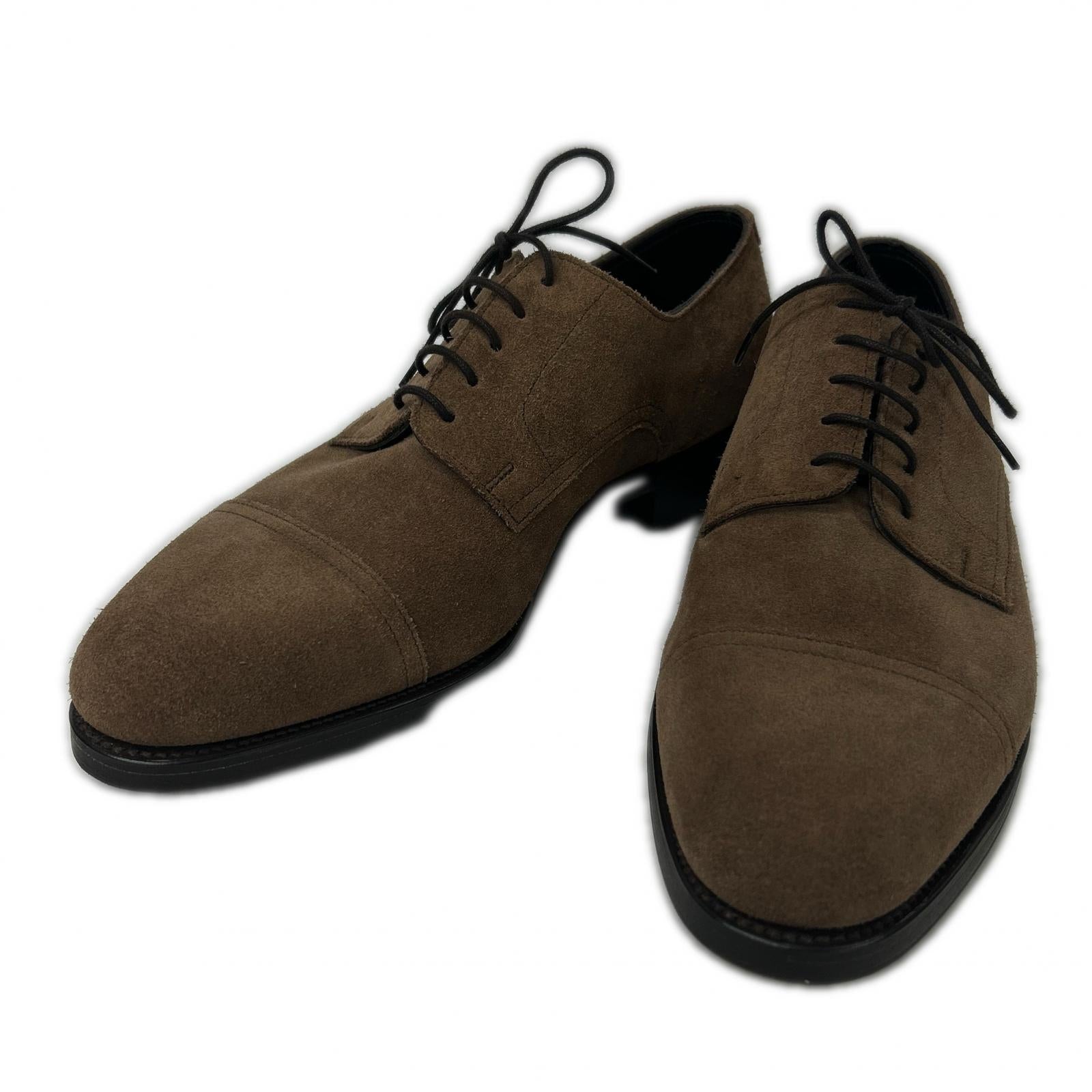 HERMES エルメス 【美品】JOHNLOBB製 HANLEY 英国製 H413ラスト スエード キャップトゥ シューズ シューズ