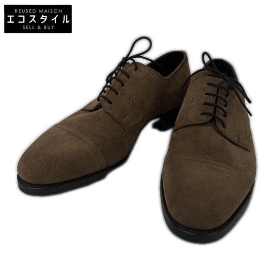 HERMES エルメス 【美品】JOHNLOBB製 HANLEY 英国製 H413ラスト スエード キャップトゥ シューズ シューズ