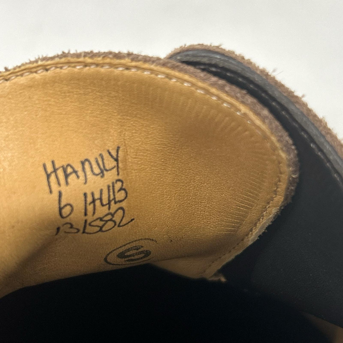 HERMES【Excellent Condition】JOHN LOBB-made HANLEY Made in England H413 Last Suede Cap-Toe Shoes Shoes