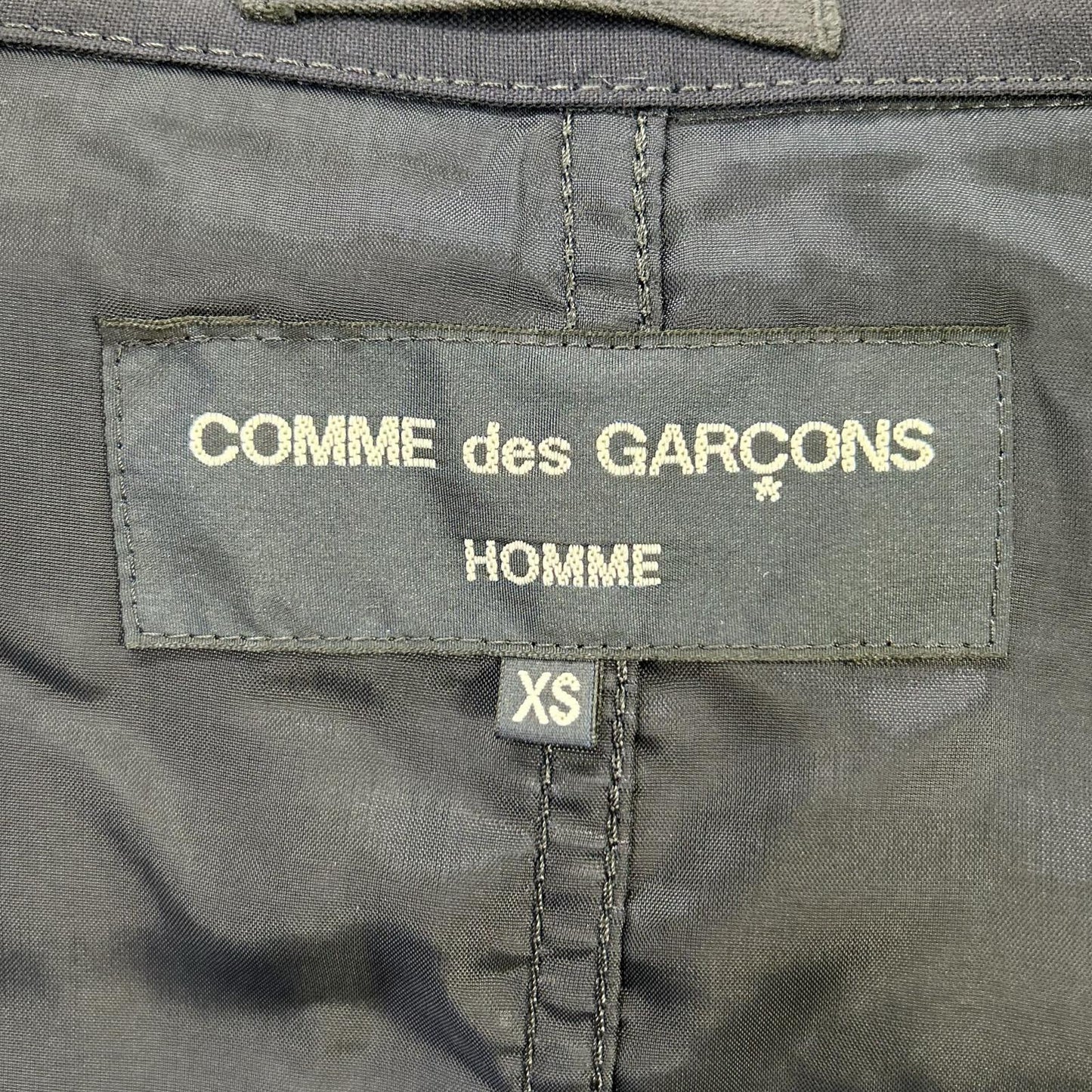 COMMEdesGARCONS HOMME コムデギャルソンオム 19年 HA-J101 ネイビー ウール ステッチ シングルテーラードジャケット ジャケット